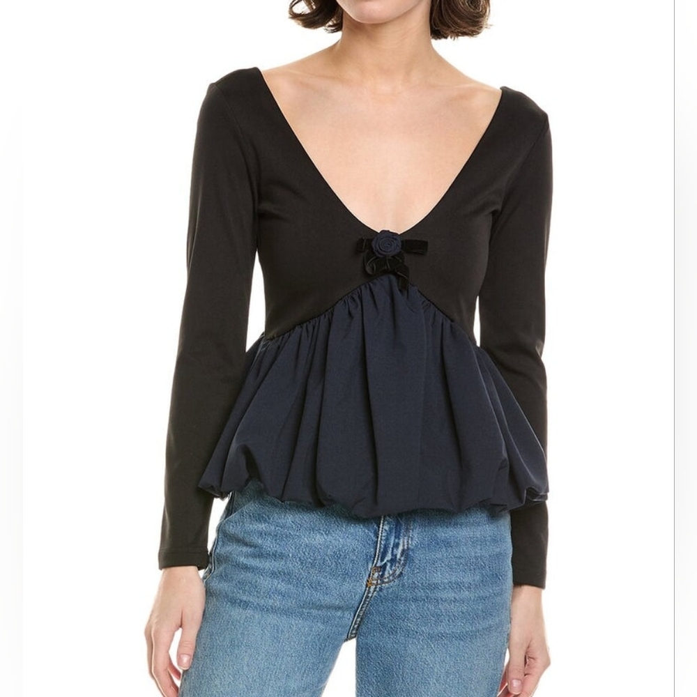 Zara To My Lovers Bubble Hem Top - Picture 7 of 15